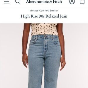 Abercrombie & Fitch Blue High Rise Jeans